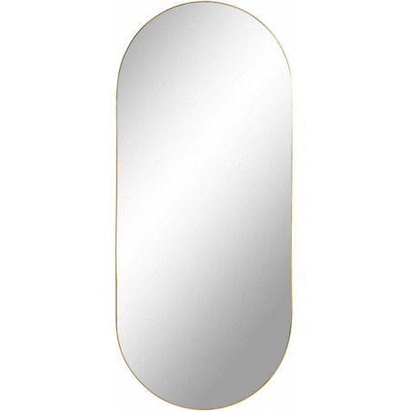Lustro owalne Jersey 80x35cm złote Intesi - Elegancki dodatek