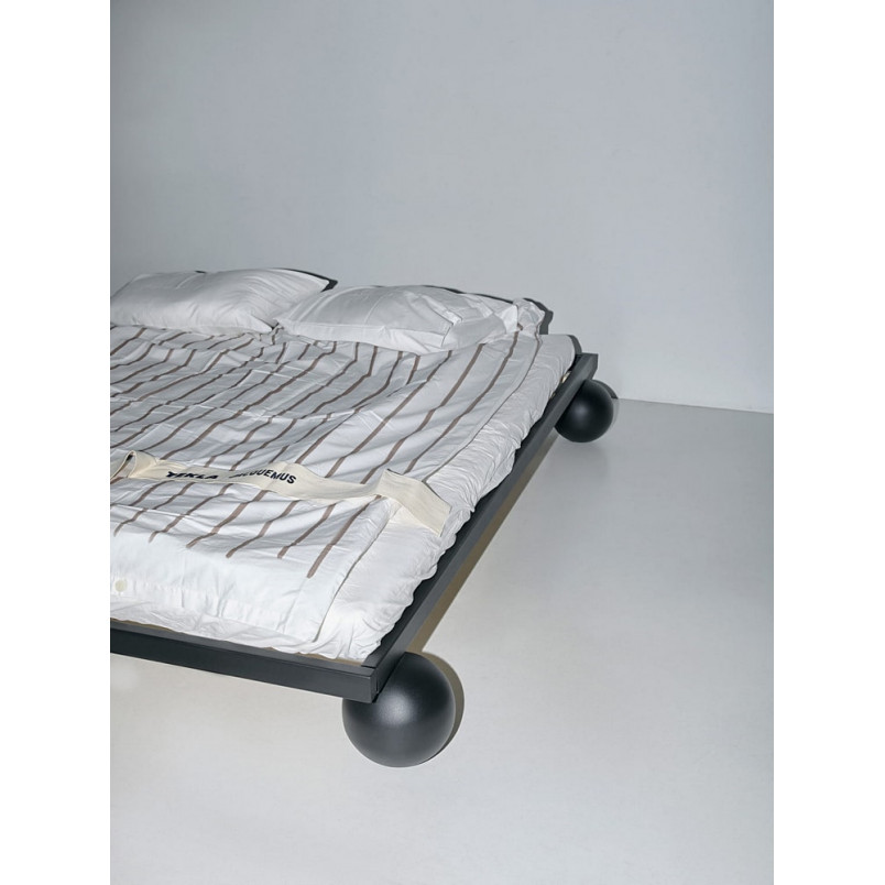 Łóżko metalowe designerskie Object089 220x200 czarne NG Design