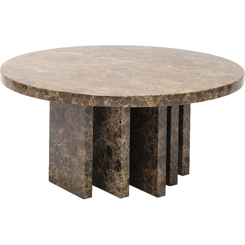 Stolik marmurowy okrągły NG Design | 70cm, Brąz | Kup teraz!