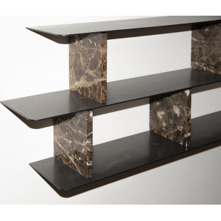 Półka ścienna designerska Object094 102x18cm aluminium / marmur NG Design
