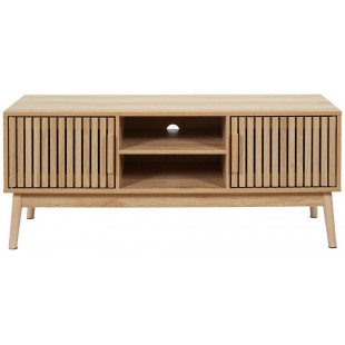 Szafka RTV Klaus | 117x40cm | Naturalne drewno | Intesi