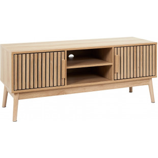 Szafka RTV Klaus | 117x40cm | Naturalne drewno | Intesi