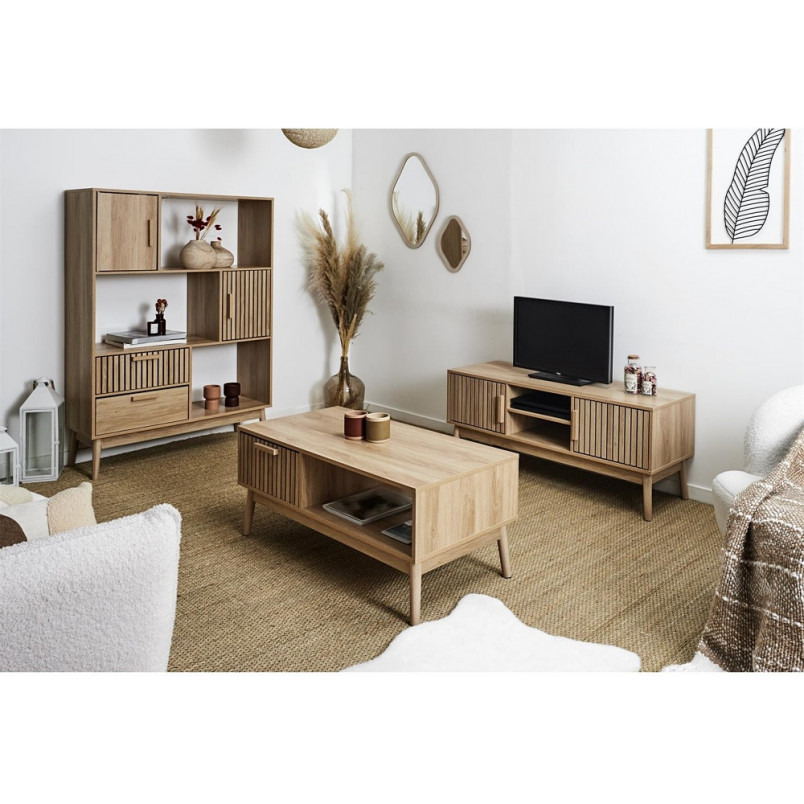 Regał Klaus 110x35cm Intesi - Naturalny design i funkcjonalność