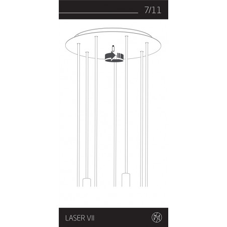 Lampa wisząca Laser VII multikolor | Nowodvorski - Kup online!