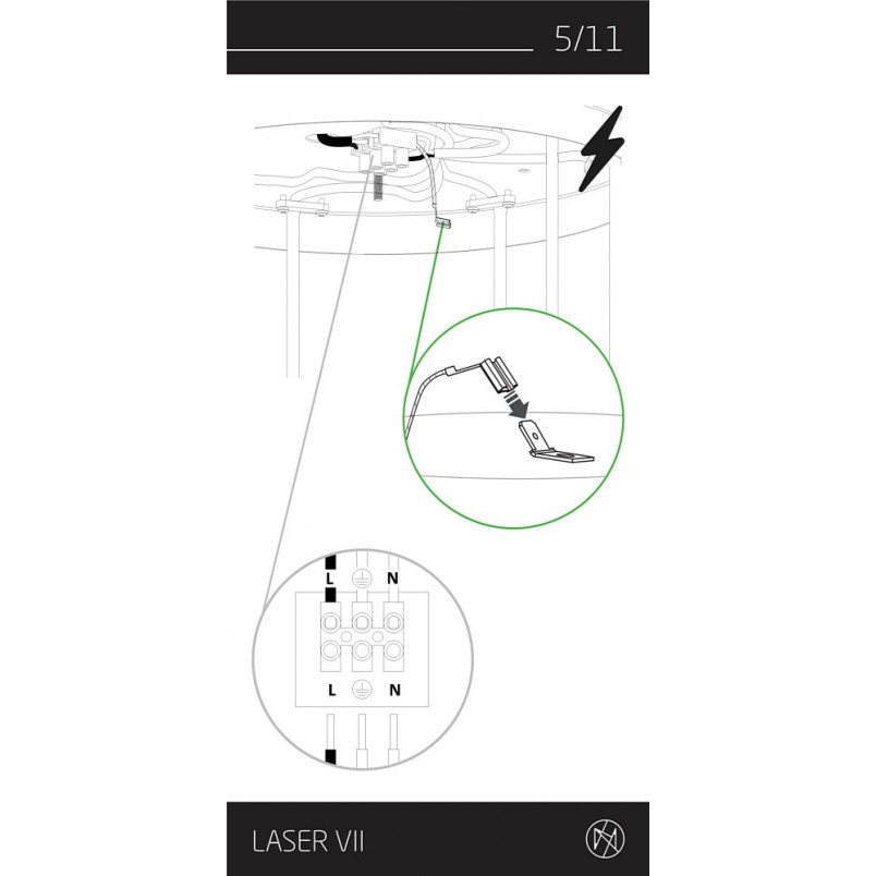 Lampa wisząca Laser VII multikolor | Nowodvorski - Kup online!