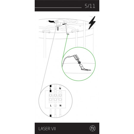 Lampa wisząca Laser VII multikolor | Nowodvorski - Kup online!