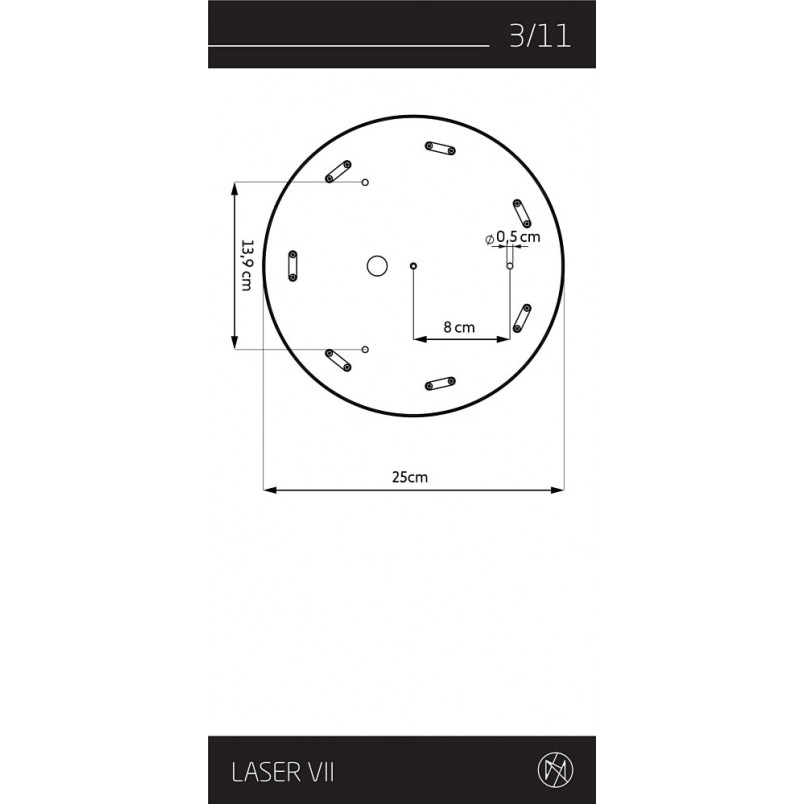 Lampa wisząca Laser VII multikolor | Nowodvorski - Kup online!