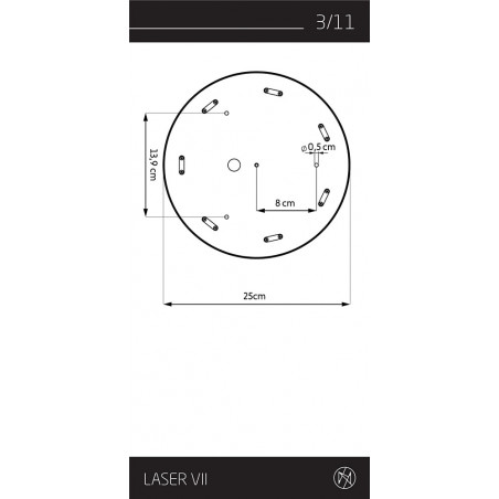 Lampa wisząca Laser VII multikolor | Nowodvorski - Kup online!