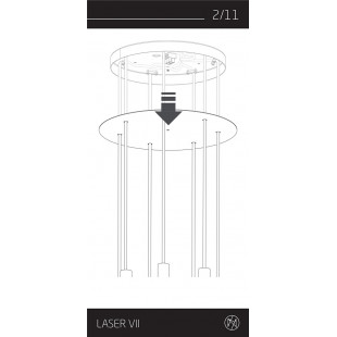 Lampa wisząca Laser VII multikolor | Nowodvorski - Kup online!