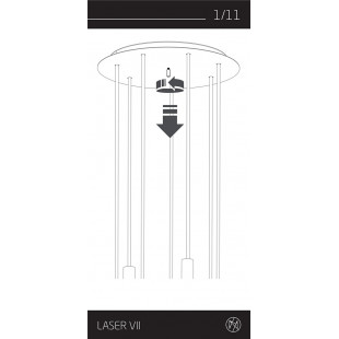 Lampa wisząca Laser VII multikolor | Nowodvorski - Kup online!
