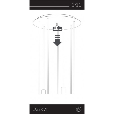 Lampa wisząca Laser VII multikolor | Nowodvorski - Kup online!