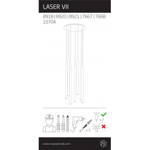 Lampa wisząca Laser VII multikolor | Nowodvorski - Kup online!