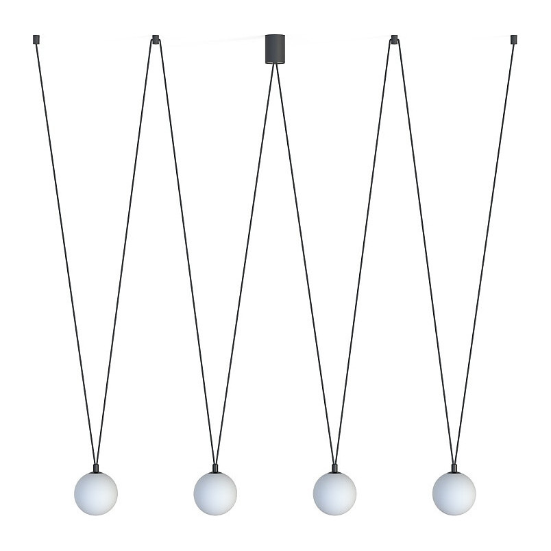 Lampa Wisząca Sling | 4 Szklane Kule | Nowodvorski