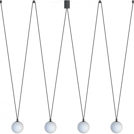Lampa Wisząca Sling | 4 Szklane Kule | Nowodvorski