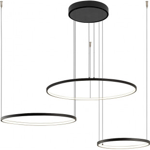 Lampa wisząca okrągła nowoczesna Circolo Horizontal III LED 3000K 125cm czarna Nowodvorski