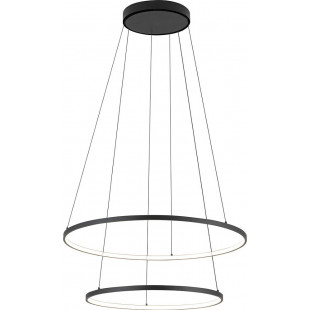 Lampa wisząca okrągła nowoczesna Circolo Horizontal II LED 3000K 60cm czarna Nowodvorski