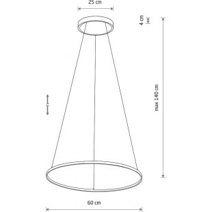 Lampa wisząca Circolo Horizontal LED - Nowodvorski
