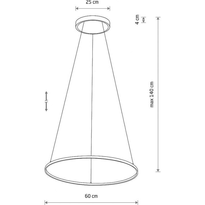 Lampa wisząca Circolo Horizontal LED - Nowodvorski