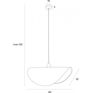 Lampa wisząca rattanowa boho Kosh 60cm | MaxLight
