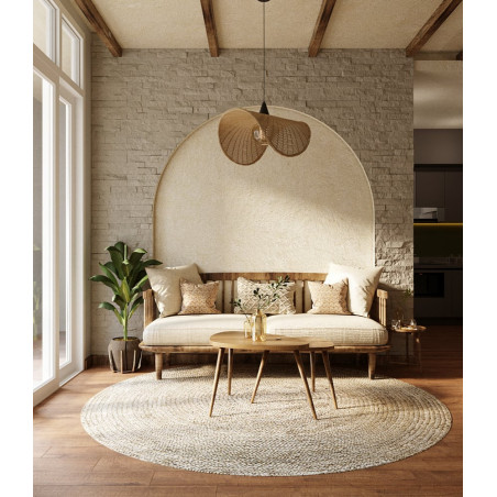 Lampa wisząca rattanowa boho Kosh 60cm | MaxLight