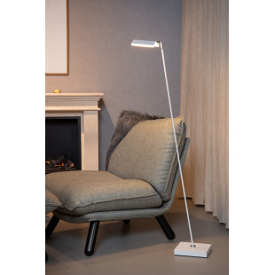 Lampa podłogowa ze ściemniaczem Aaron LED biała Lucide