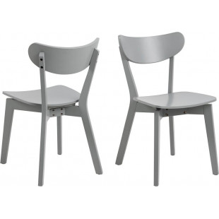 Krzesło drewniane Roxby szare Actona - Stylowy design