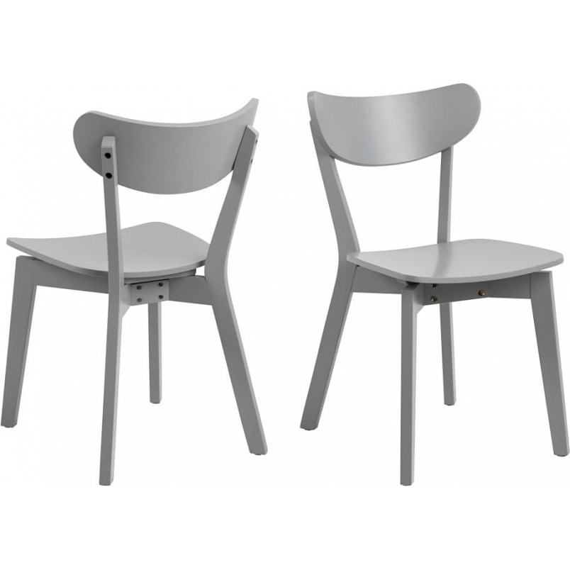 Krzesło drewniane Roxby szare Actona - Stylowy design