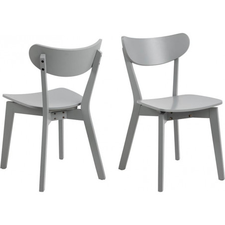 Krzesło drewniane Roxby szare Actona - Stylowy design