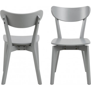 Krzesło drewniane Roxby szare Actona - Stylowy design