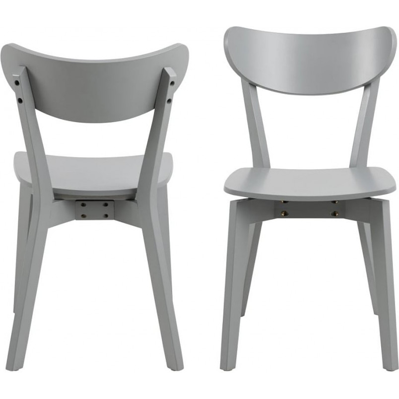 Krzesło drewniane Roxby szare Actona - Stylowy design