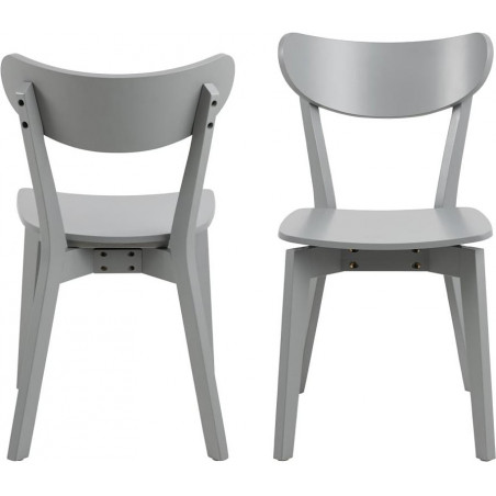 Krzesło drewniane Roxby szare Actona - Stylowy design