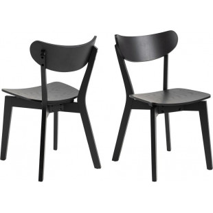 Krzesło drewniane Roxby czarne Actona - Stylowy design