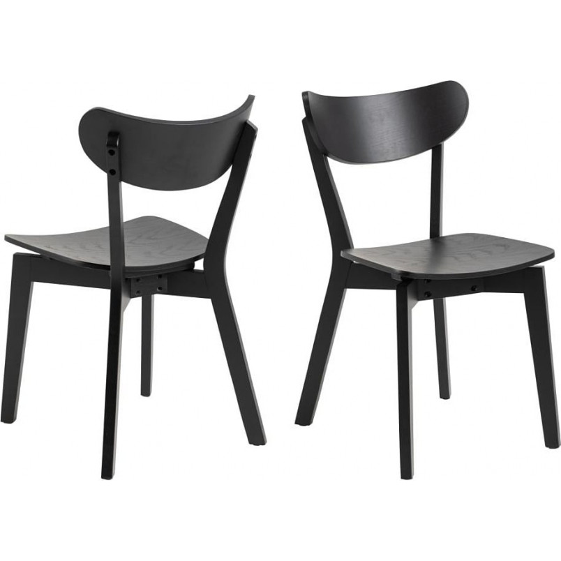 Krzesło drewniane Roxby czarne Actona - Stylowy design