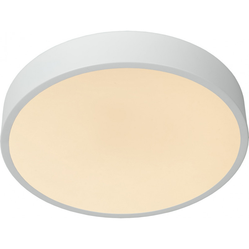 Plafon LED Unar 30cm - Ściemnialny, Biały | Lucide