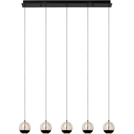 Lampa wisząca Sentubal Lucide | Szkło, LED, 5 punktów