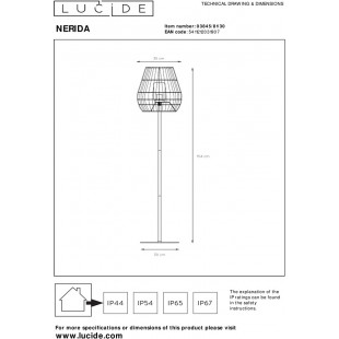 Lampa Ogrodowa Boho Nerida | Czarna | Lucide | Kup Online