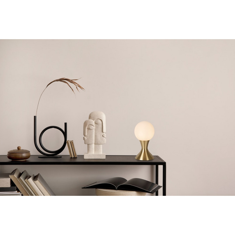 Lampa stołowa Moya - szklana kula retro | Lucide