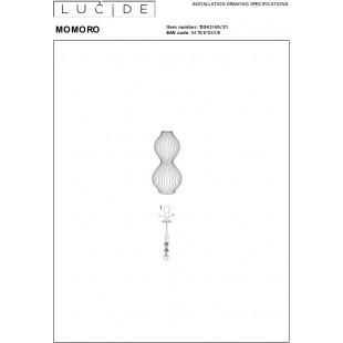 Lampa stołowa Momoro - Biała ceramiczna Lucide | Kup teraz!