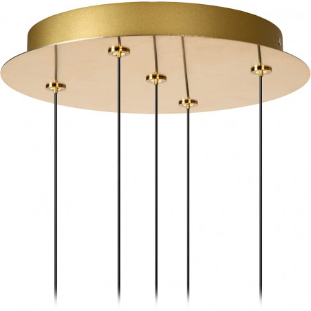 Lampa Hampton Lucide | Elegancki żyrandol LED mosiądz