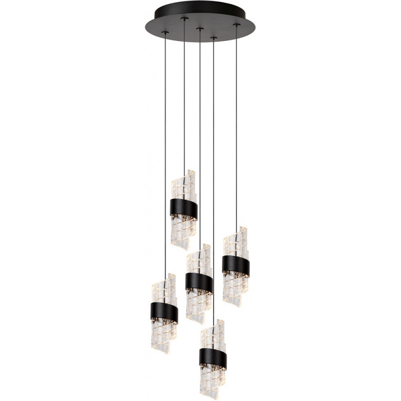 Lampa Hampton Lucide | Czarna, LED, 5 punktów - KUP TERAZ!