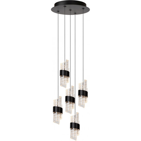 Lampa Hampton Lucide | Czarna, LED, 5 punktów - KUP TERAZ!