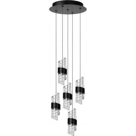 Lampa Hampton Lucide | Czarna, LED, 5 punktów - KUP TERAZ!