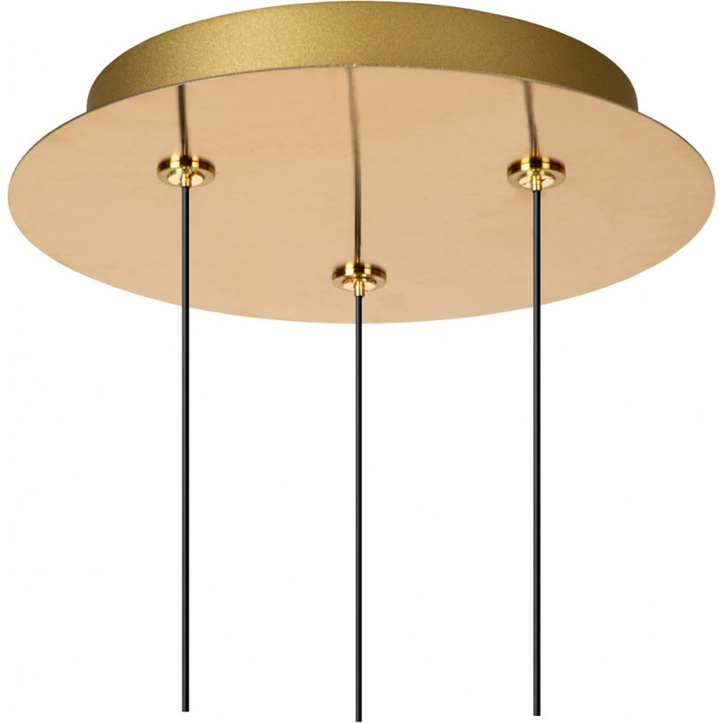 Lampa Hampton Lucide - Potrójna, Mosiężna, LED 25cm