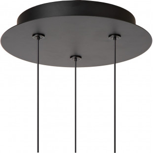 Lampa Hampton LED czarna - nowoczesny żyrandol Lucide