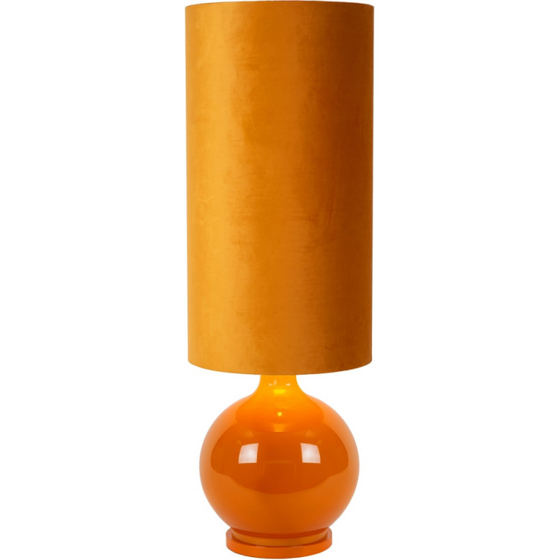 Lampa stołowa Lucide Esterad High - Szklana podstawa ochra