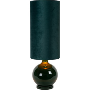 Lampa stołowa szklana podstawa Esterad High zielona Lucide