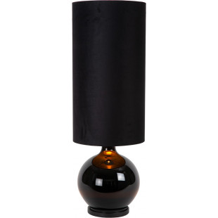 Lampa stołowa szklana podstawa Esterad High czarna Lucide