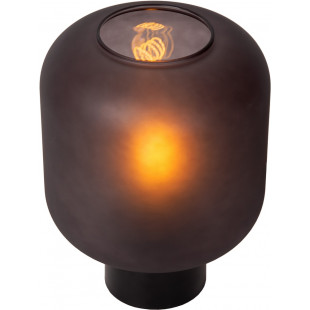Lampa stołowa Eloise czarna Lucide | Loftowa lampa szklana