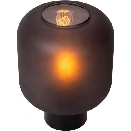 Lampa stołowa Eloise czarna Lucide | Loftowa lampa szklana