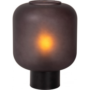 Lampa stołowa Eloise czarna Lucide | Loftowa lampa szklana